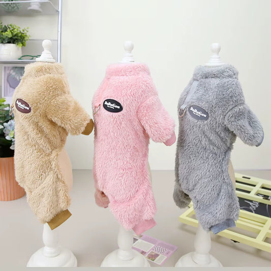 Winter Dog Clothes for Small Medium Dogs French Bulldog Jumpsuit Coat Warm Fleece Puppy Jacket Dogs Clothing Chihuahua Outfit